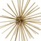 Metal Starburst Home Wall Decor 3D Long Spike Wall Sculpture, Set of 3 Wall Art 6", 9", 12"W, Gold